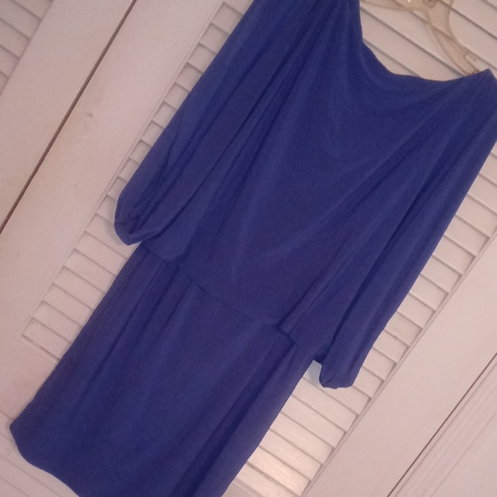 Jessica Simpson sexy sky blue dress